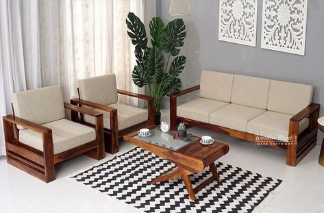 Simple Sofa Design, Sofa Set Design, Wooden Frame Sofa, Eid Wallpaper, Trunk Box, Luxury Sofa Living Room, Sofa Wood Frame, Sofa Design Wood, Wooden Living Room