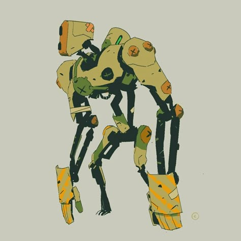 Mateusz Urbanowicz, Robot Design Sketch, Mech Design, Cool Robots, Arte Robot, Robot Concept, Robots Concept, Science Fiction Art, Robot Design