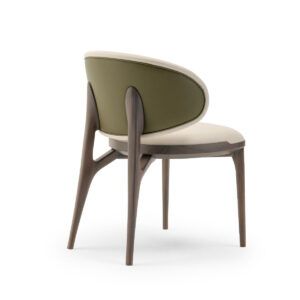 Casual Chairs, Round Back Dining Chairs, Leather Dining Chairs Modern, Dining Chair Design, Solid Wood Dining Chairs, Fitted Furniture, Furniture Upholstery, Furniture Dining Chairs, Modern Dining Chairs