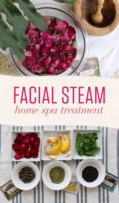 Facial Steam Diy, Beauty Treatments Spa, Herbal Facial Steam, Herbal Facial, Diy Spa Treatments, Diy Spa Day, Oil Cleansing, Diy Beauty Treatments, Facial Steaming