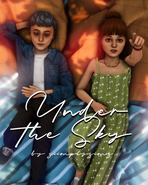 Under the sky | Siimplysims on Patreon New Pose, Sims 4 Couple Poses, Sims 4 Family, Sims 4 Children, Sims 4 Cc Folder, New Mods, Sims 4 Cc Packs, Sims 4 Cas, Family Posing