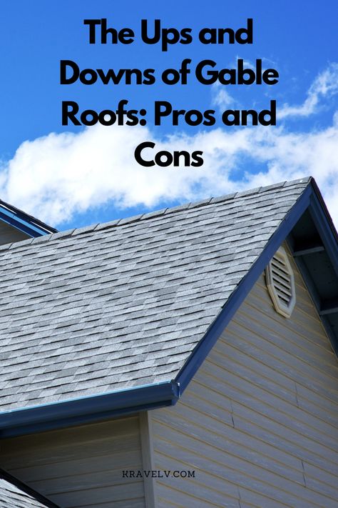 There’s a solid reason why gable roofs are one of the most popular roofing patterns in the United States. Gable roofs provide excellent drainage. Gable Roof House, Gable Roof Design, Roof Skylight, Roof Edge, Roof Siding, Wood Shingles, Roof Lines, Hip Roof, Gable Roof