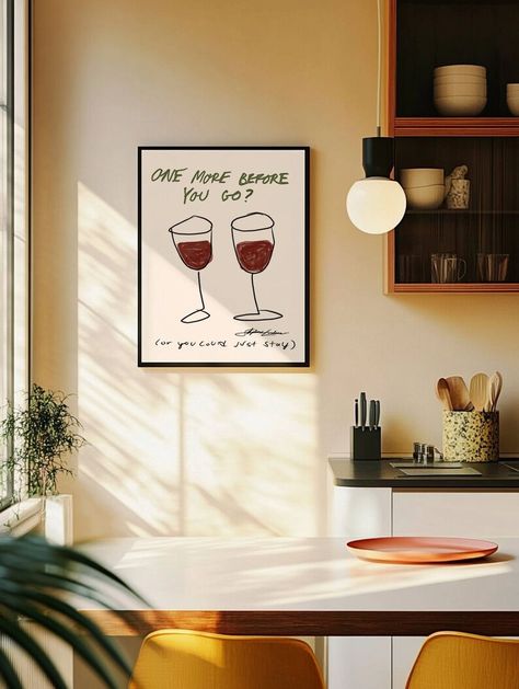 One More Before You Go Print, Retro Wine Print, Bar Cart Art, Cocktail Print, Vintage drink Print, Vintage Wine Print, Cheers Print, Cin Cin Drawn Posters, Cheers Print, Art Cocktail, Bar Cart Art, Wine Print, Vintage Wine, Original Wall Art, Digital Wall Art, Bar Cart