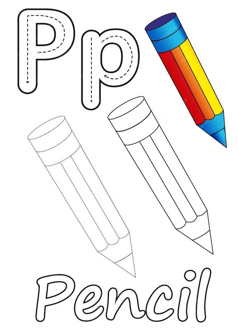 Premium Vector | Coloring pages of pencil and the letter p suitable for use in children's coloring books Vector Coloring Pages, Coloring Letters, The Letter P, Art N Craft, Letter P, Premium Vector, Graphic Resources, Coloring Books, Coloring Pages