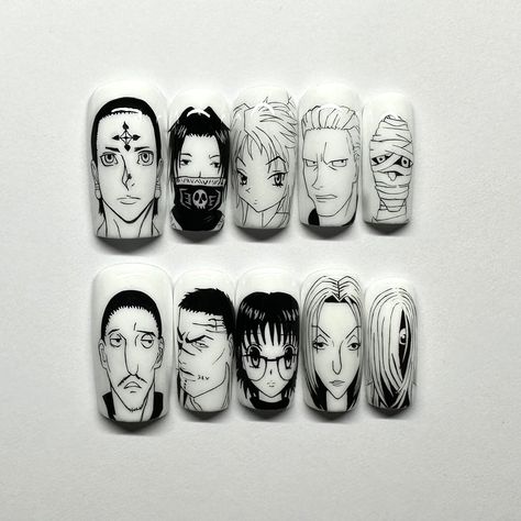 Phantom Troupe, Anime Nails, Nail Art, Nails, Anime, Art, Nail Arts