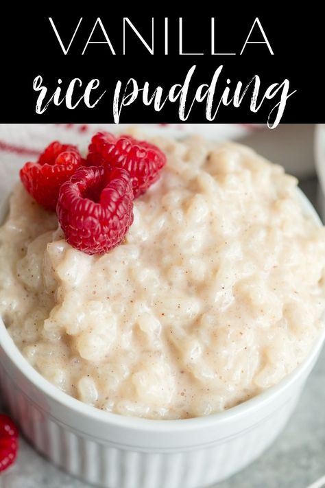 Leftover Rice Pudding, Vanilla Rice Pudding, Jello Pudding Desserts, Banana Pudding Trifle, Leftover Rice Recipes, Banana Cake Recipe Easy, Bean Rice, Rice Pudding Recipes, White Rice Recipes