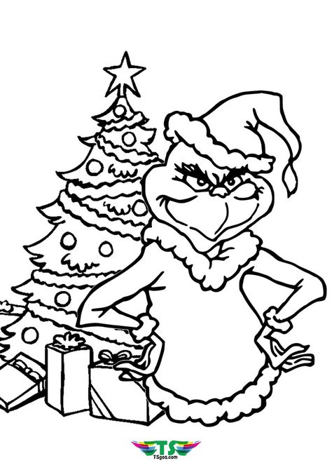 Grinch Coloring Pages For Kids, Grinch Christmas Coloring Pages, The Grinch Pictures, Grinch Printable, Spiderman Coloring Pages, Grinch Coloring Pages, Birth Colors, Free Christmas Coloring Pages, Christmas App Icons Instagram