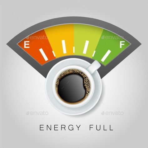 Coffee Energy Concept Vector Realistic Coffee Energy, Realistic Illustration, Coffee Poster, Buy Coffee, Cup Of Coffee, Top View, Logo Icons, Coffee Cups, Design Ideas