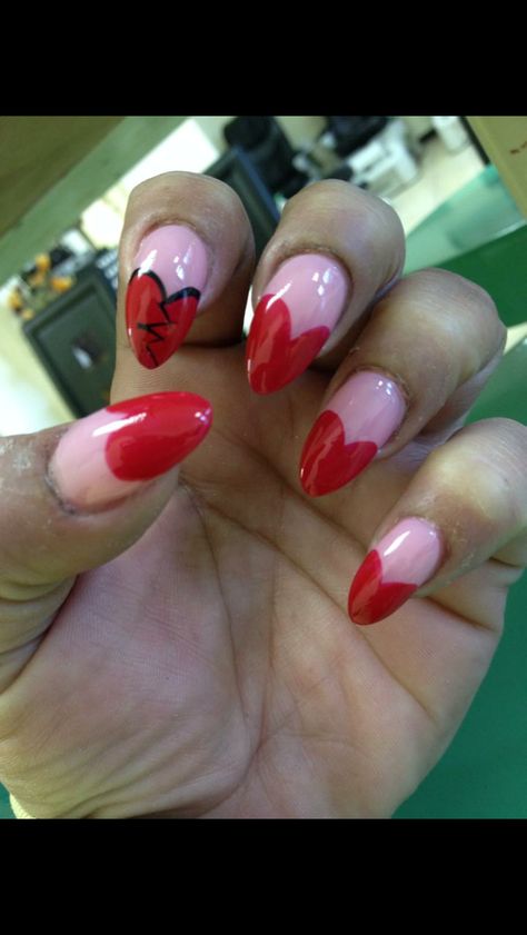 This is for the woman who have heartbreak during Valentines Day Heartbreak Nails, Gel Manicure Colors, Manicure Colors, Gel Manicure, Manicure, Valentines Day, Nail Art, Valentines, Nails