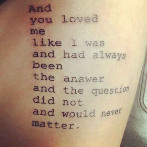 Once by Tyler Knott Gregson | 23 Epic Literary Love Tattoos Love Quotes Tattoos, Literary Love Quotes, Literary Tattoos, Tyler Knott Gregson, Quotes Tattoos, 1 Tattoo, Love Me Like, Skin Art, Piercing Tattoo