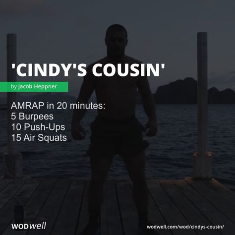 Cindy Crossfit Workout, Body Weight Crossfit Wod, 15 Minute Amrap Workout, Body Weight Wod, Cindy Wod, Amrap Workout Crossfit, Wods Crossfit, Crossfit Workouts Wod, Crossfit Workouts At Home