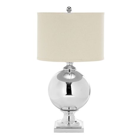 Safavieh Alcott Mercury Glass Table Lamp, Silver Mercury Glass Lamp, Mercury Glass Table Lamp, Sphere Lamp, Glass Table Lamps, Beautiful Table Lamp, Room Lamp, Table Lamp Sets, Bedroom Lamps, Beautiful Lamp