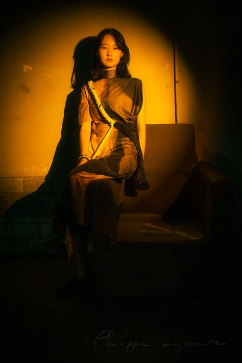 Scary Lighting Reference, Person In Spotlight, Spotlight Lighting Reference, Spotlight Reference, Spotlight Portrait, Shweta Tripathi, Spotlight Photoshoot, Spotlight Photography, Single Spotlight