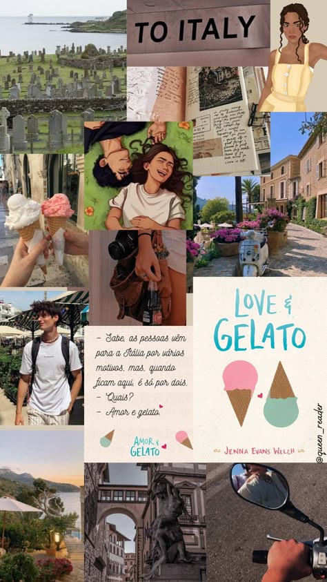 book by Jenna Evans Welch Love And Gelato Aesthetic Book, Amor E Gelato, Love Gelato, Literary Characters, Summer In Italy, Books To Read Nonfiction, Unread Books, Movie Streaming, Dream Book