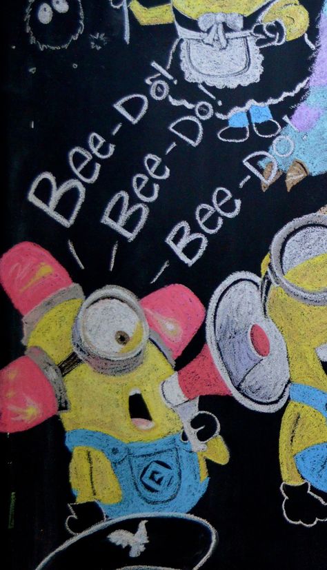 Emergency minion service Minion Chalk Art, Minion Parking Spot, Minion Posters For School, Parking Ideas, Parking Spot Painting, Spot Painting, Pep Rally, Parking Spot, Chalkboard Wall