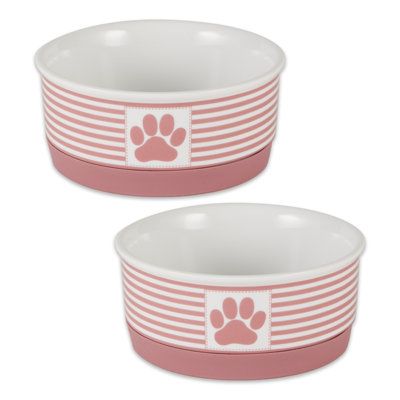 Pet Storage, Striped Bowl, Stuffed Animal Storage, Stoneware Ceramics, Small Pet, Dog Feeding, Cat Bowls, Pet Mat, Pet Bowls