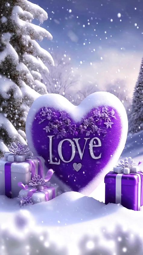 Merry Christmas 🌲☃️🥂🎉🎅♥️💋💋 | By fontchrys3 Valentine’s Wallpaper, Merry Christmas Images Beautiful, Merry Christmas Pics, Purple Merry Christmas, Merry Christmas With Love, Purple Christmas Decorations, Merry Christmas My Love, Valentine Wallpaper, Love Wallpaper Download