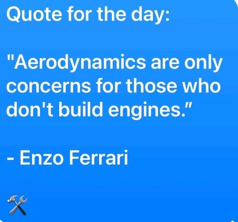 🚗 Quote of the Day: _"Aerodynamics are only concerns for those who don't build engines."_ – Enzo Ferrari While Enzo Ferrari had a point, in today’s world, power and aerodynamics go hand in hand! 💨 Whether it’s for speed, fuel efficiency, or handling, every aspect of your vehicle matters. At StellarMech, we focus on both the heart (engine) and the body (aerodynamics) to deliver top-notch performance. Which matters more to you? 💥 Power or Efficiency? Let us know in the comments below! 👇 #C... Motor Vehicle Engines, Car Care Tips, Enzo Ferrari, Car Quotes, Car Maintenance, Hand In Hand, Fuel Efficient, Exotic Cars, Meaningful Quotes