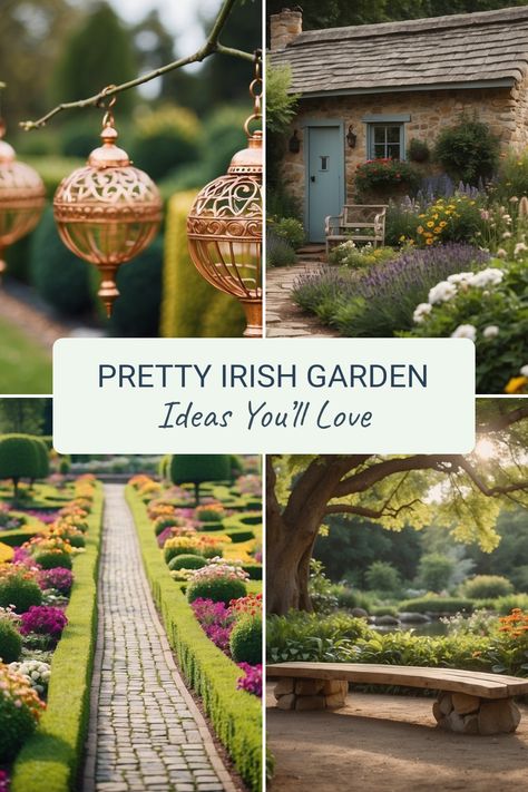 Looking for fun ways to brighten up your garden? Get inspired with these lovely Irish garden ideas! Picture charming cottages surrounded by colorful flowers and aromatic herbs. Check out unique copper ornaments that add a touch of magic to your outdoor space. Imagine strolling on cozy stone pathways while admiring stunning shamrock topiaries. Your garden can be a serene escape that brings joy and beauty into your life. Try these tips to create the Irish garden of your dreams! Celtic Garden Design, Celtic Garden, Stone Pathways, Irish Garden, Bog Plants, Clematis Montana, Copper Ornaments, Bog Garden, Landscaping Inspiration