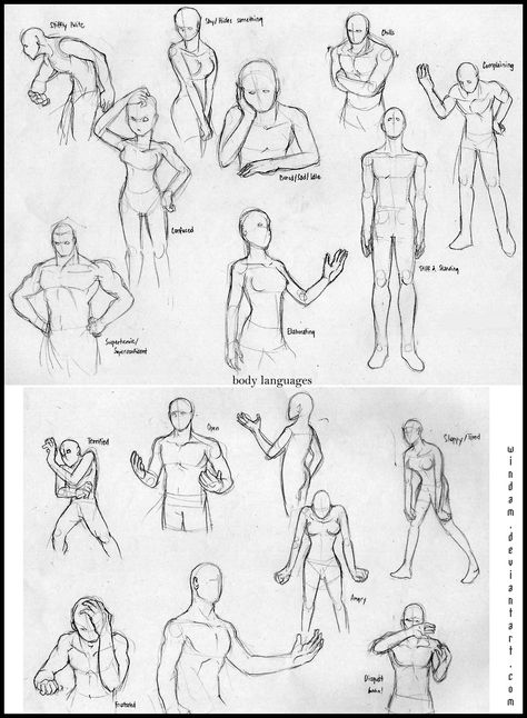 body langauage practice by Windam.deviantart.com on @deviantART Human Figures, Hand Drawing Reference, Language Art, Drawing Exercises, Anatomy For Artists, Body Reference Drawing, Small Drawings, Gesture Drawing, Drawing Expressions