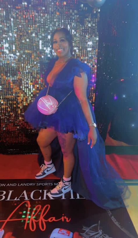 Sweet 16 Sneaker Ball Dress, Women Sneaker Ball Outfits, Masquerade Sneaker Ball Attire, Sneaker Ball Dress Ideas Women, Sneaker Ball Black Women, Sneaker Gala Outfit, Sneaker Ball Outfit Ideas Middle School, Sneakers Ball Outfit, Sneaker Ball Outfit Ideas Women