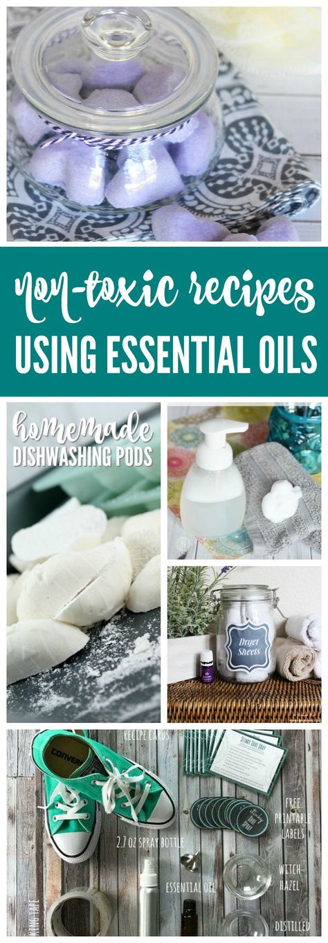 Here are The Best Non-Toxic Home Recipes Using Essential Oils! Chemical Free and Homemade HACKS you need to ditch the toxics this year for a healthy home! #lemonpeony #nontoxic #homemade #recipes #diy #healthy #home Homemade Essential Oils, Essential Oils 101, Using Essential Oils, Natural Cleanser, Homemade Diy, Diy Oils, Toxic Free, Natural Cleaners, Diy Essential Oils