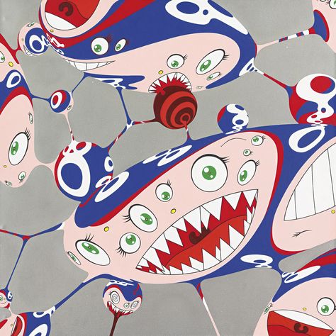 Takashi Murakami Chaos, 1998 #art Takashi Murakami Sculpture, Takashi Murakami Art, Superflat, Art Zine, Simple Artwork, Art Kawaii, Takashi Murakami, Art Japonais, Louis Xiv