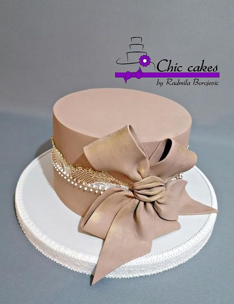 Elegant birthday cake by Radmila Birthday Cakes For Women Elegant Simple, Fondant 60th Birthday Cake, Elegant Cakes For Ladies, Ladies Cakes Birthday Elegant, Fondant Cake Design For Women, Lady Birthday Cake Ideas, Women Birthday Cakes Elegant, Fondant Birthday Cakes For Women, Fancy Birthday Cakes For Women