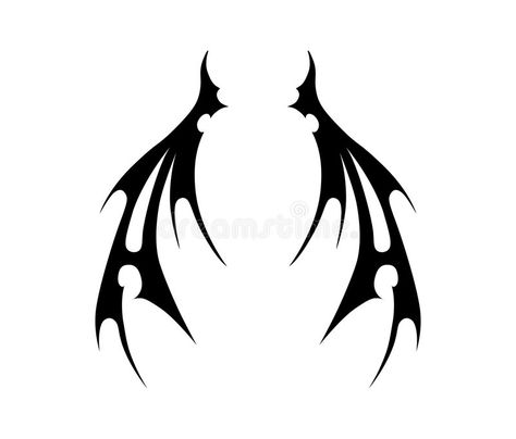 Evil Wings, Winged Stencil, Devil Wings, Matching Tats, Demon Wings, Devil Tattoo, Wings Drawing, Awesome Tattoos, Portfolio Inspiration