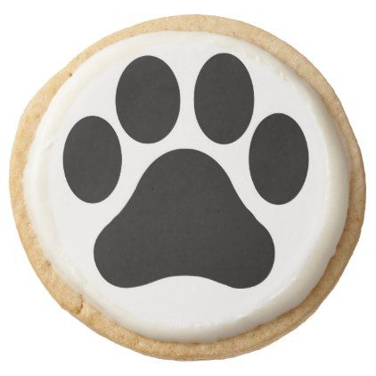 Heavenly Cookies, Diy Sugar Cookies, Paw Cookies, Royal Icing Decorated Cookies, Paw Print Pattern, Bakery Cookies, Cookie Decorations, Animal Cookie, Icing Design