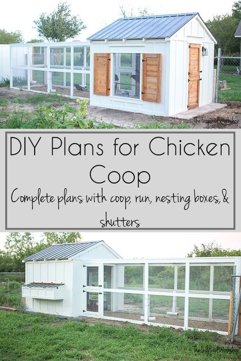 Reban Ayam, Cute Chicken Coops, Chicken Coop Garden, Backyard Chicken Coop Plans, Backyard Chicken Coop, Diy Chicken Coop Plans, Chicken Coop Run, Coop Design, Backyard Chicken Farming