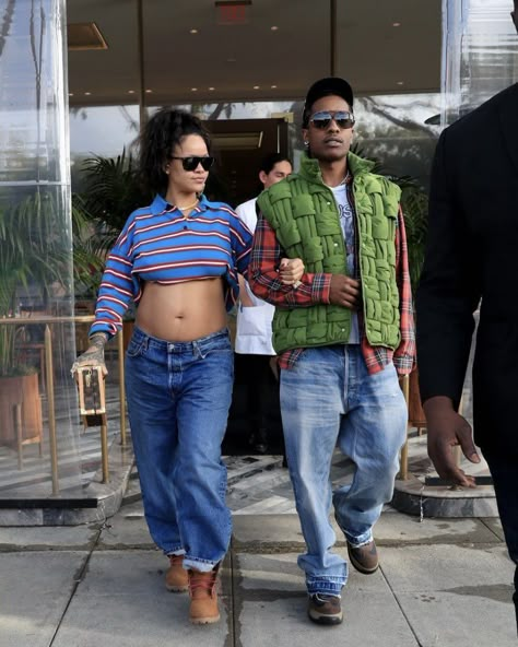 Asap Rihanna, Y2k Rihanna, Rihanna Rocky, Rihanna Street Style, Rihanna Outfits, Rihanna Riri, Cute Maternity Outfits, Stylish Maternity Outfits, Rihanna Style