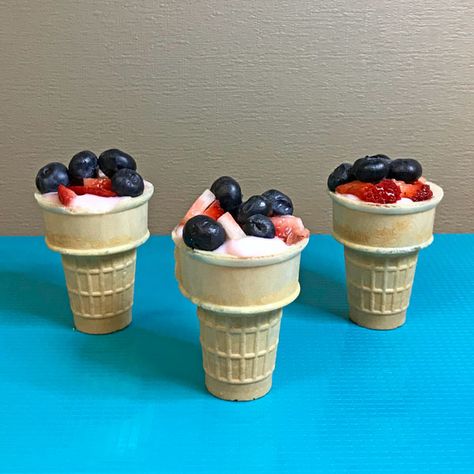 Food Activity For Kids, Ice Cream Cone Ideas, Snack Time Ideas, Frozen Fruit Cups, Basketball Crafts, Fruit Cones, Class Snacks, Creative Curriculum Preschool, Spring Snacks