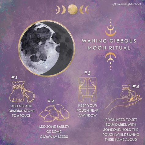 Wanning Gibbous Moon Ritual, Waning Gibbous Moon Meaning, Wanning Gibbous Moon Tattoo, Waning Gibbous Moon, Gibbous Moon, New Moon Phase, Moon Meaning, Negative Person, Moon Spells