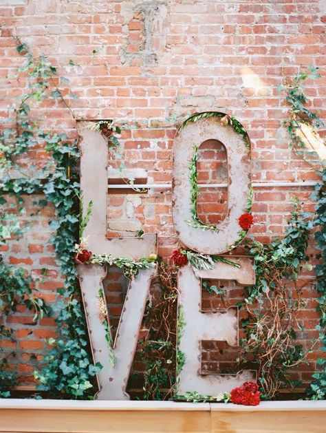 Botanical Wedding Inspiration, Valentine Decoration, Reception Backdrop, Romantic Wedding Receptions, Wedding Reception Backdrop, Hotel Inspiration, The Word Love, Wedding Reception Inspiration, Word Love