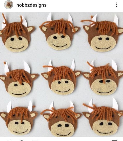 Highland Cow Craft, Ece Activities, Infant Crafts, Crochet Bunnies, Cow Craft, Farm Day, K Crafts, Farm Crafts, School Craft