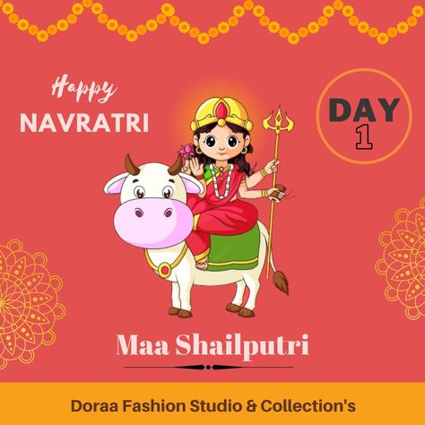 #doraafashionstudio💃 #navratrigujarat #shailputri #himalaya #garbalover #navratriquotes #wishwish #day1 #garbanight #garbaqueen #teg #tagso First Day Of Navratri, First Navratri Image, Navratri Goddess, First Navratri, Maa Shailputri, Goddess Shailputri, Navratri Devi, Navratri Devi Images, Nav Durga