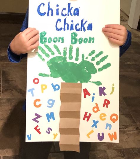 Chicka Chicka Boom Boom book fair poster Don’t forget the coconuts. I used Pom poms but forgot to take an updated picture. Chicka Chicka Boom Boom Craft, Preschool Chicka Chicka Boom Boom, Chika Chika Boom Boom Craft, Chicka Chicka Boom Boom Infant Art, Chica Chica Boom Boom Craft Preschool, Chica Chicka Boom Boom Bulletin Board, Chick Chicka Boom Boom Activities Prek, Chicka Chicka Boom Boom Art, Storybook Crafts