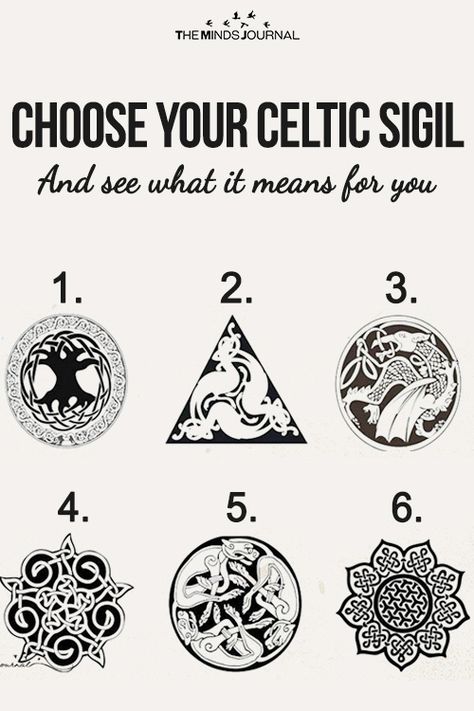 Choose Your Celtic Sigil And See What It Means - https://themindsjournal.com/choose-celtic-sigil/ Celtic Protection Symbols, Druid Tattoo, Spiritual Test, Druid Symbols, Celtic Symbols And Meanings, Celtic Signs, Celtic Paganism, Scottish Symbols, Celtic Zodiac