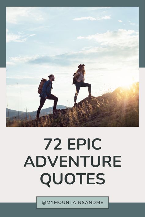 Whether you're about to embark on an exciting journey or just need some inspiration to get you through the day, I've got you covered with these 72 inspiring adventure quotes.   So, buckle up and let's explore… I Need An Adventure Quotes, Life Adventure Quotes, Hiking Tips, Adventure Quotes, Worth Reading, Book Worth Reading, Affirmations, Me Quotes, Let It Be