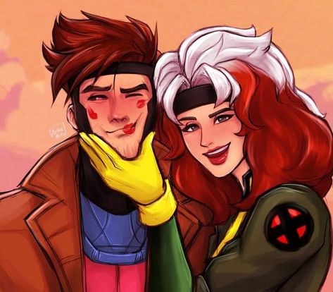 Gambit And Rogue Wallpaper, Gambit X Rogue Fanart, Rogue And Gambit Fan Art, Rogue X Gambit, Magneto Fanart, Gambit Marvel, Marvel Rogue, Rogue Gambit, Avengers Comics