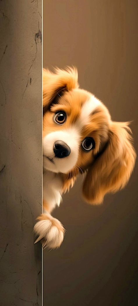 Baby Animals Real, Anime Puppy, Dog Wallpaper Iphone, Cute Puppy Wallpaper, Cute Dog Wallpaper, Image Spiderman, Dog Animation, Cute Dogs Images, Puppy Wallpaper