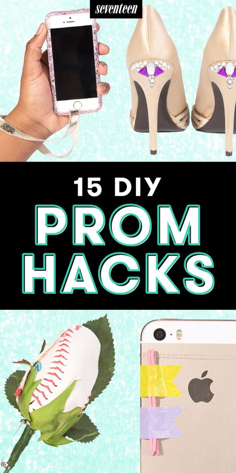 Prom Emergency Kits, Prom Accessories Ideas, Graduation Hacks, Prom Hacks, Clothing Tricks, Prom Things, Emergency Kit For Girls, Prom Tips, Prom Trends