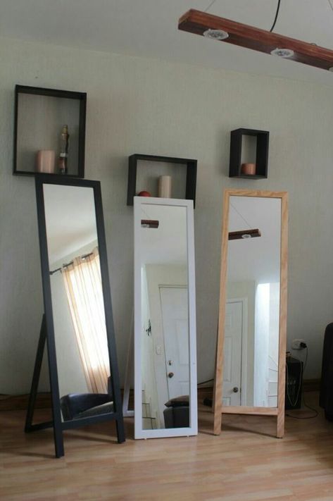 Ideas Para Espejos Largos, Espejos Aesthetic, Home Decor Business, Mirror Bedroom Decor, Mirror Decor Living Room, Mens Bedroom Decor, Stylish Mirror, Decoration For Bedroom, Decor Business