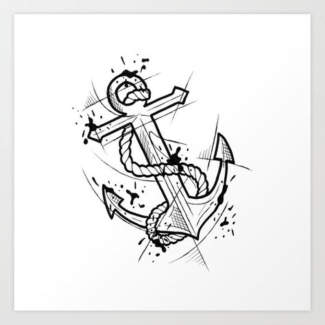 Tattoo Pulso, Dibujos Tattoo, Anchor Tattoos, Sketch Tattoo, Tattoo Sketch, Tattoo Flash Art, Flash Art, Tattoo Flash, Minimal Tattoo