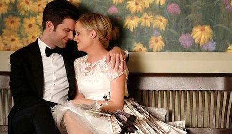 From The Papa- Planning a wedding is no small feat, regardless of the size of said celebration. Ben And Leslie, Leslie And Ben, Ben Wyatt, Tv Weddings, Best Tv Couples, Love Quotes For Wedding, Adam Scott, Amy Poehler, Tv Couples