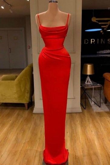 Valdrin Sahiti, Mermaid Gown Prom, Red Mermaid, Modest Prom, Prom Dresses Long Mermaid, Mermaid Prom Dress, Custom Prom Dress, Spaghetti Strap Prom Dress, Prom Dresses Sleeveless