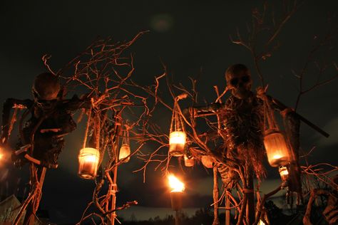 Grim Hollow Haunt: November 2012 Swamp Witch Decor, Swamp Lanterns, Haunted Bayou, Haunted Swamp, Halloween Scarecrows, Grim Hollow, Sleepy Hollow Halloween, Swamp Theme, Witch Lighting