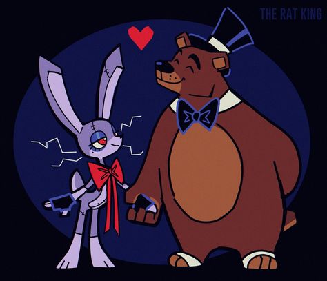 Freddy X Bonnie Fanart, Bonnie X Freddy, Fronnie Fnaf, Bonnie And Freddy, Freddy X Bonnie, The Man Behind The Slaughter, Bonnie Fanart, Fnaf Random, The Rat King