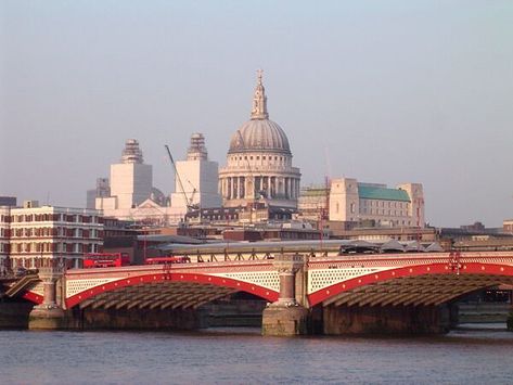 The 10 Most Spectacular Buildings in London Blackfriars Bridge, Inns Of Court, London Bridges, Waterloo Road, Waterloo Bridge, Road Bridge, Railway Bridges, St Pauls Cathedral, Bridge Design